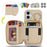 For iPhone 17 Case Ring Holder Zipper Pocket Kickstand Leather Back Phone Cover with Shoulder Strap - Beige - 7
