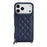 For iPhone 18 Pro / 17 Pro Case Ring Holder Zipper Pocket Kickstand Leather Back Phone Cover with Shoulder Strap - Blue - 7