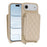 For iPhone Air Case Ring Holder Zipper Pocket Kickstand Leather Back Phone Cover with Shoulder Strap - Beige - 7
