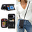 For Google Pixel 10 / 10 Pro Case Ring Holder Zipper Pocket Kickstand Leather Back Phone Cover with Shoulder Strap - Black - 6