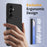 For Samsung Galaxy S26 Magnetic Case Anti-Drop Liquid Silicone Phone Cover - Black - 4