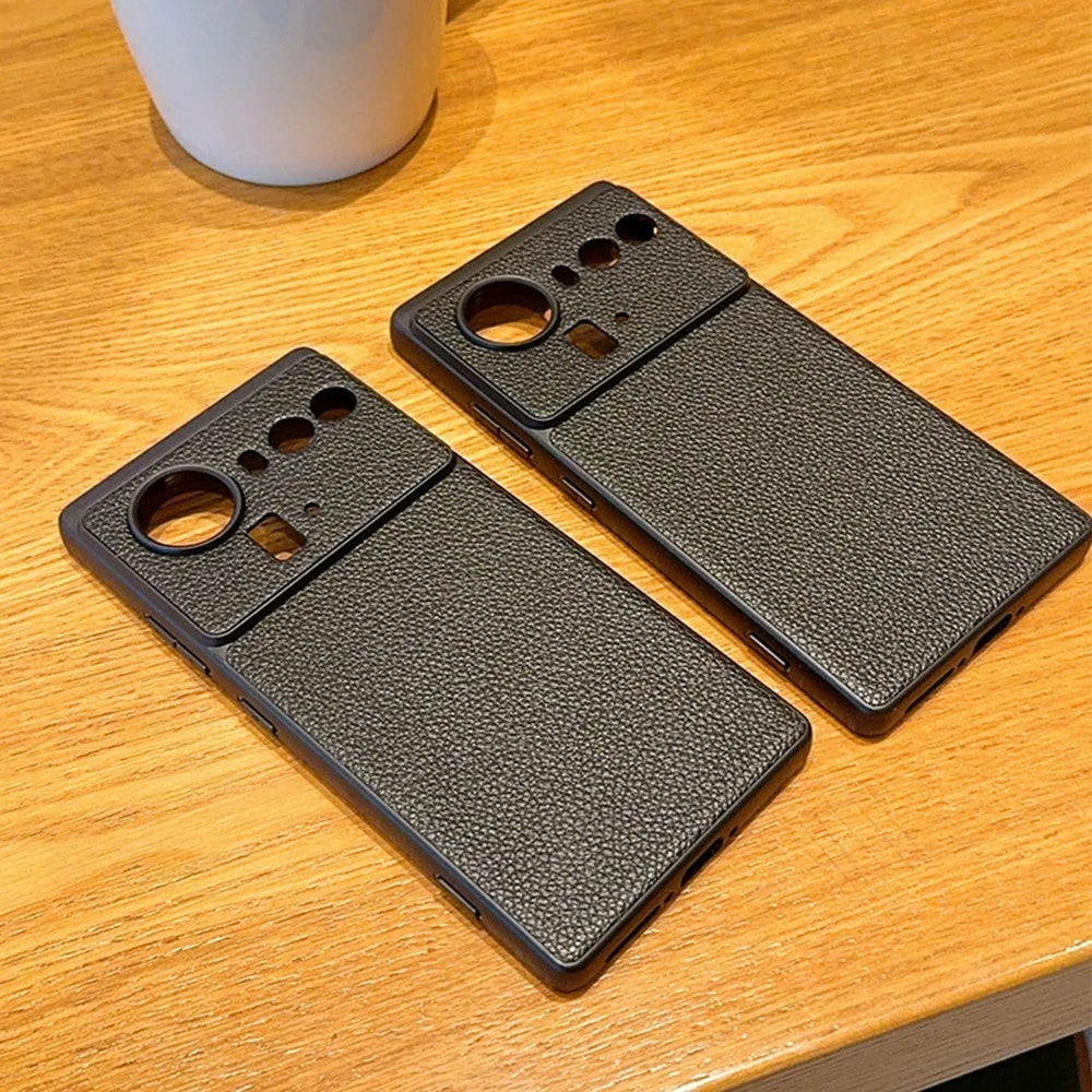 For ZTE nubia Z80 Ultra 5G Case Litchi Texture Leather Coated TPU + PC Phone Cover with Black Edge - 7