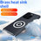 For iPhone 16 Pro Case Graphene + Brass Heat Dissipation Silicone PC Phone Cover Support Magnetic Car Mount - 4