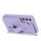 For Samsung Galaxy S26 Case Kickstand Card Slots Leather Coated TPU Cover with Shoulder Strap - Purple - 3