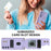 For Samsung Galaxy S26 Case Kickstand Card Slots Leather Coated TPU Cover with Shoulder Strap - Purple - 5