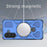 For Samsung Galaxy A37 5G Magnetic Case Rotating Metal Kickstand Shockproof PC + TPU Phone Back Cover - Dark Blue - 6