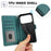 For iPhone 18 Pro Max / 17 Pro Max Case PU Leather Stand View Phone Wallet Cover with Hand Strap - Green - 5
