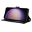 For Samsung Galaxy S26 Case PU Leather Stand View Phone Wallet Cover with Hand Strap - Black - 3