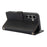 For Samsung Galaxy S26 Case PU Leather Stand View Phone Wallet Cover with Hand Strap - Black - 4