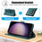 For Samsung Galaxy S26+ Case PU Leather Stand View Phone Wallet Cover with Hand Strap - Green - 7