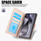 For Samsung Galaxy S26 Ultra Case PU Leather Stand View Phone Wallet Cover with Hand Strap - Pink - 5