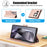 For Samsung Galaxy S26 Ultra Case PU Leather Stand View Phone Wallet Cover with Hand Strap - Pink - 7