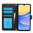 For Samsung Galaxy A57 5G Case PU Leather Stand View Phone Wallet Cover with Hand Strap - Black - 2
