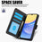 For Samsung Galaxy A57 5G Case PU Leather Stand View Phone Wallet Cover with Hand Strap - Black - 5