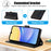 For Samsung Galaxy A57 5G Case PU Leather Stand View Phone Wallet Cover with Hand Strap - Black - 7
