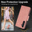 For Samsung Galaxy A57 5G Case Flower Butterfly Leather Wallet Phone Cover with Hand Strap - Pink - 6