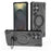 For Samsung Galaxy S25 Ultra Magnetic Case Rotating Kickstand TPU PC Shockproof Phone Back Cover - Black - 1