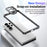 For Samsung Galaxy S26 Ultra Bumper Case Alloy Frame Cover with Lens Frame - Black - 7