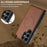 LC.IMEEKE For Samsung Galaxy S26 Ultra Magnetic Case Leather+TPU Back Cover - Brown - 2