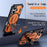 For iPhone 17 Magnetic Case TPU + PC Kickstand Phone Cover Drop Protection - Orange - 2
