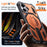 For iPhone 17 Magnetic Case TPU + PC Kickstand Phone Cover Drop Protection - Orange - 6