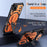 For iPhone Air Magnetic Case TPU + PC Kickstand Phone Cover Drop Protection - Orange - 2
