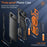 For iPhone Air Magnetic Case TPU + PC Kickstand Phone Cover Drop Protection - Orange - 4
