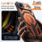 For iPhone Air Magnetic Case TPU + PC Kickstand Phone Cover Drop Protection - Orange - 6
