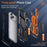 For iPhone 17 Pro Magnetic Case with High Aluminium-silicon Glass Film, TPU + PC Kickstand Phone Cover - Orange - 5