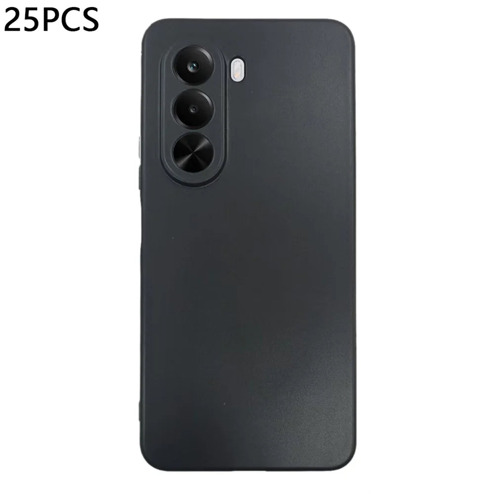 25Pcs For Realme P4x 5G Case 1.2mm TPU Matte Phone Cover - Black - 1