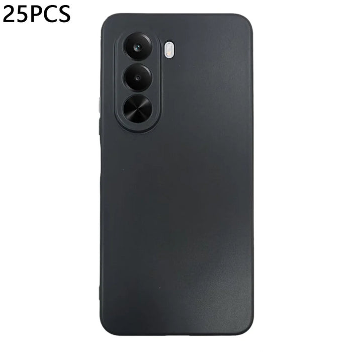 25Pcs For Realme P4x 5G Case 1.2mm TPU Matte Phone Cover - Black - 1