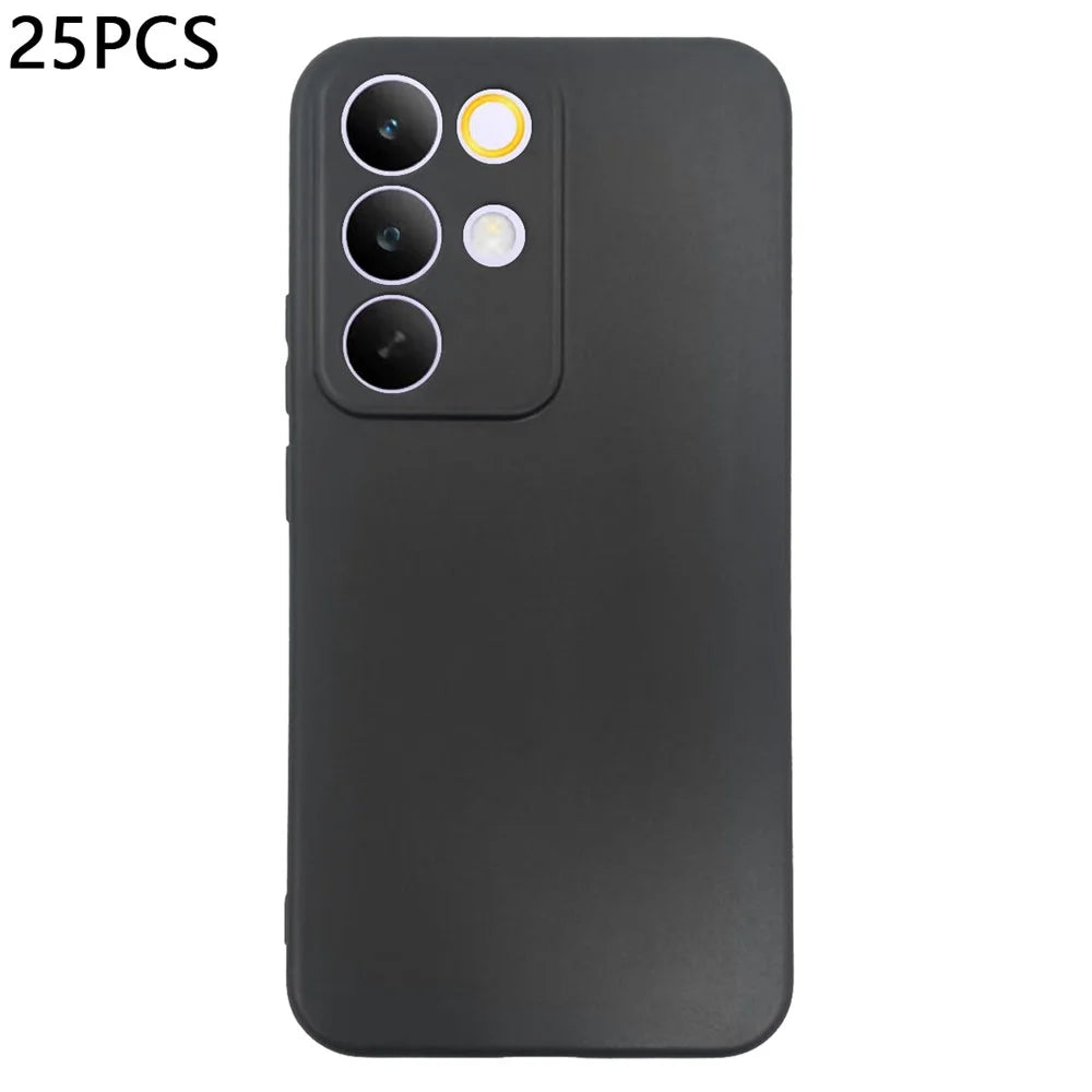 25Pcs For Realme C85 Pro 4G Case 1.2mm TPU Matte Phone Cover - Black - 1