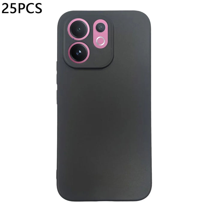 25Pcs For vivo V70 5G Case 1.2mm TPU Matte Phone Cover - Black - 1