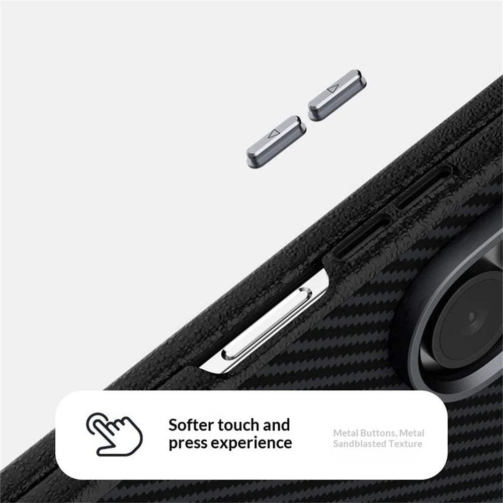 ABEEL For Samsung Galaxy Z Fold7 5G Magnetic Case Carbon Fiber Texture TPU PC PU Phone Back Cover - Black  /  Purple - 6