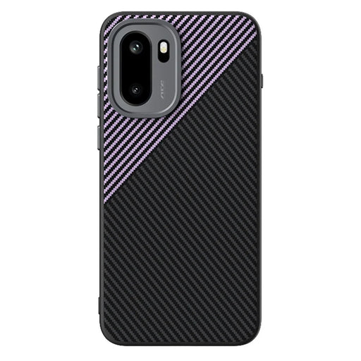 ABEEL For OnePlus 15R 5G / Ace 6T 5G Magnetic Case Carbon Fiber Texture TPU PC PU Phone Back Cover - Black  /  Purple - 1