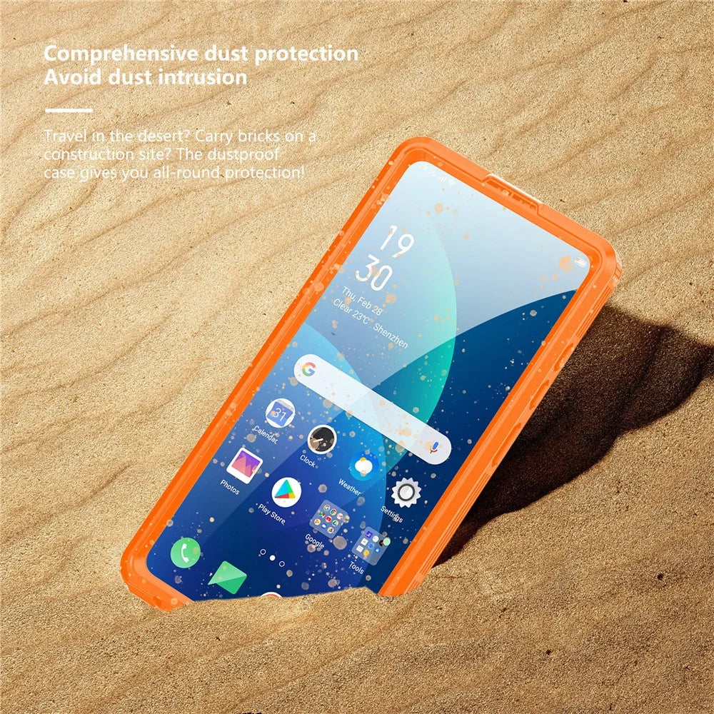 REDPEPPER For Samsung Galaxy S26 Ultra IP68 Waterproof Case Clear Magnetic Phone Cover - Orange - 3