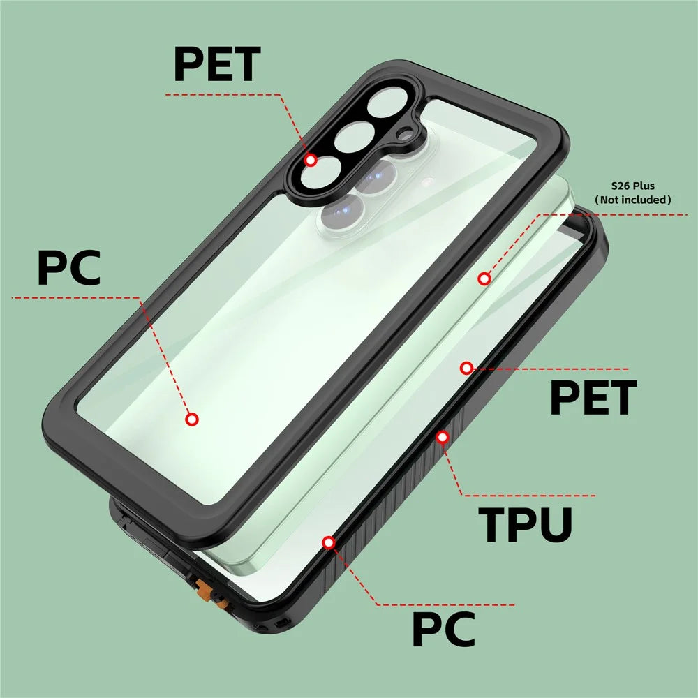 REDPEPPER FS Series For Samsung Galaxy S26+ Waterproof Case IP68 Shockproof Phone Cover - 5