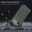 R-JUST Phone Case Kickstand For iPhone 14  Silicone + Metal Phone Cover with Tempered Glass Screen Protector - Black - 5