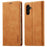 LC.IMEEKE For Samsung Galaxy A37 5G Case Wallet Microfiber Leather Phone Cover - Brown - 1