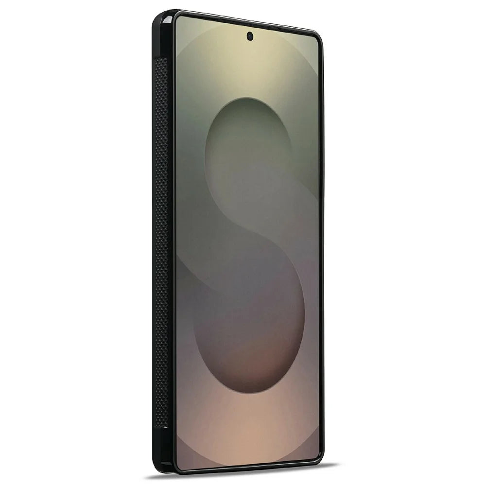 LC.IMEEKE L6 For Samsung Galaxy S26 Ultra Magnetic Case PU Leather Coated PC TPU Phone Cover - Black - 3