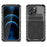 R-JUST Anti-drop Phone Case For iPhone 14 Pro Max, Silicone + Metal Scratch-resistant Cell Phone Cover Kickstand - Black - 2