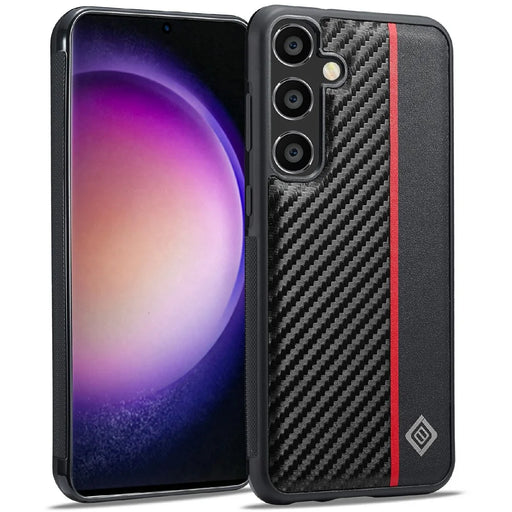 LC.IMEEKE For Samsung Galaxy S26+ Case Carbon Fiber Texture Leather + TPU + EVA Phone Cover - 1