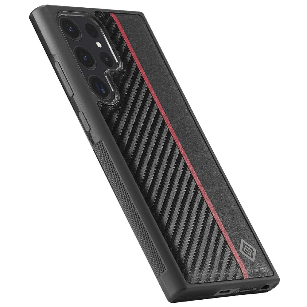 LC.IMEEKE For Samsung Galaxy S26 Ultra Case Carbon Fiber Texture Leather + TPU + EVA Phone Cover - 2