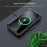 R-JUST For iPhone 14 Plus Silicone + Metal Protective Back Cover Kickstand Shockproof Smartphone Case - Black - 4