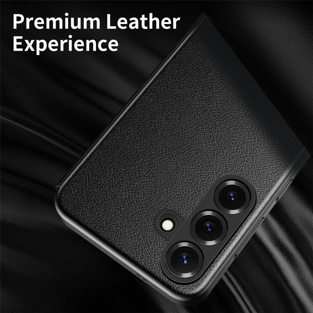 For Samsung Galaxy A17 5G / 4G Case Smart View Window Leather Phone Cover - Black - 4