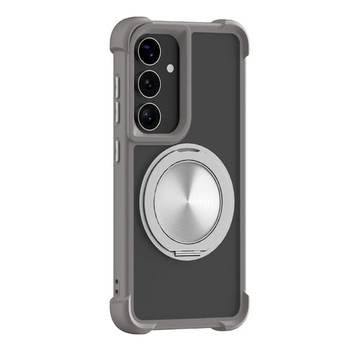 Magnetic Case For Samsung Galaxy A18 4G / A17 5G / A17 4G CD Vein Kickstand TPU + PC Phone Cover - Grey - 1