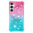 For Samsung Galaxy S26+ TPU Case Gradient Quicksand Phone Back Cover - Pink+Sky Blue - 2