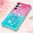 For Samsung Galaxy S26+ TPU Case Gradient Quicksand Phone Back Cover - Pink+Sky Blue - 6