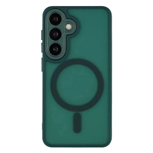 WANLONFENG For Samsung Galaxy S26+ Magnetic Case  QB Series PC TPU Phone Cover with Screen Film - Dark Green - 2