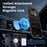 For iPhone Air Magnetic Case Glitter Design TPU PC PET Drop Proof Phone Cover - Black - 7